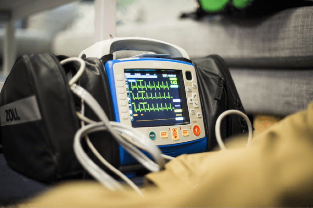 Automated External Defibrillator on Go Logix Ambulances Polk County FL